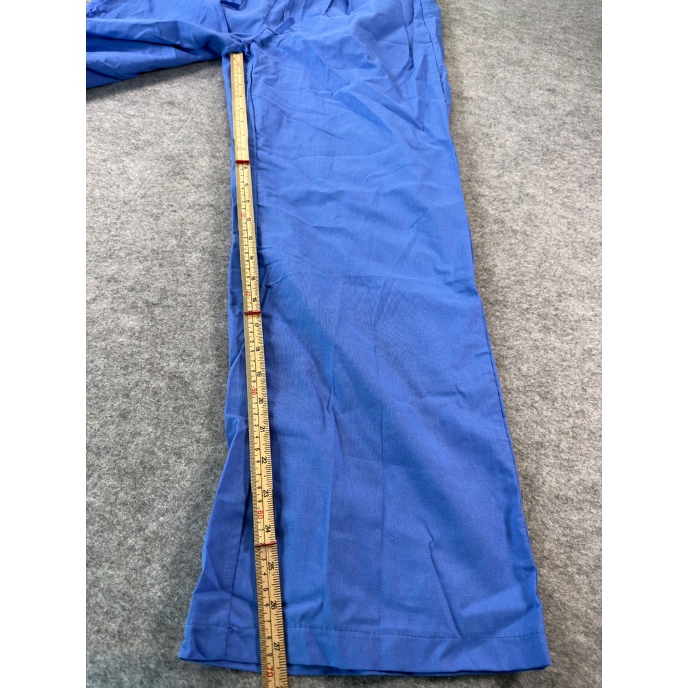 Unbranded Wide Leg Pants Women Large Blue Drawstring High Rise Pleated Summer - Picture 8 of 16